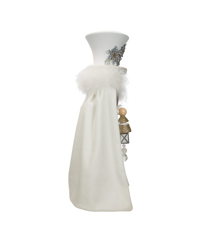 Hollywood Nutcrackers White Snowflake LED Soldier Nutcracker