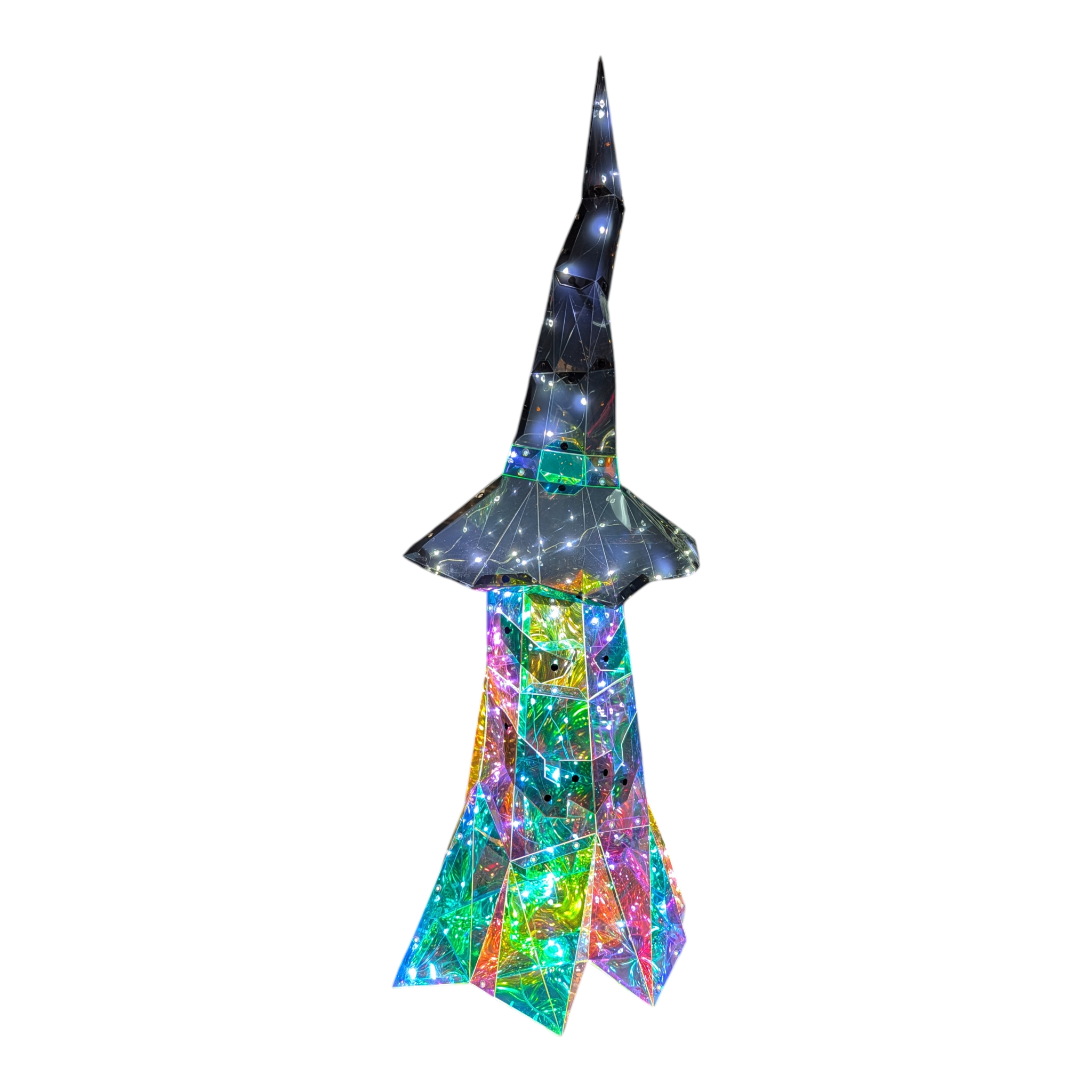 Holographic LED Ghost Witch - 32 Inch