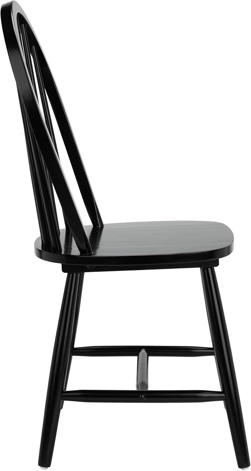 Home Camden 18 Inch Black Farmhouse Dining Chairs Set Of 2