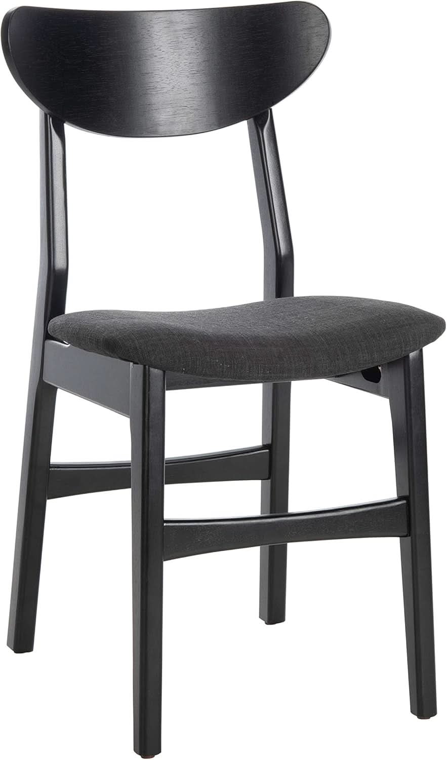 Home Lucca Retro Black Cushion Dining Chair Set Of 2 Wood