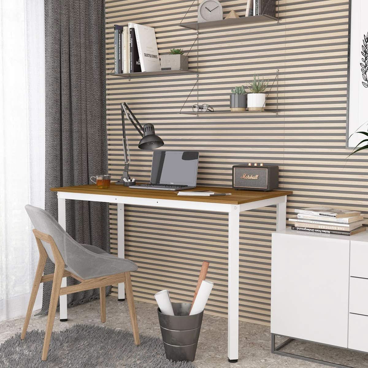 Home Office Desk 45 Degree Metal Legs With Adjustable Pads