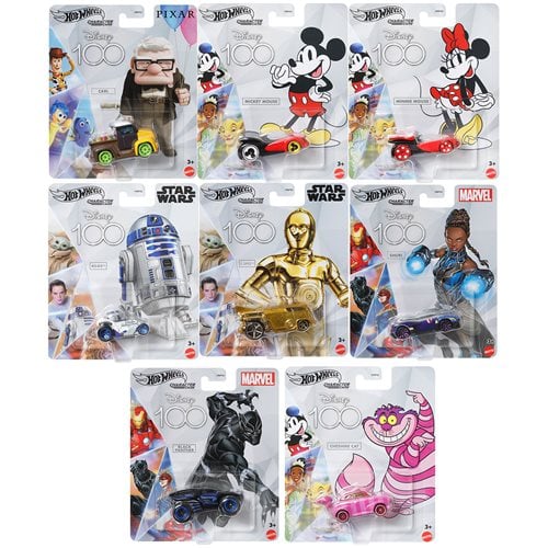 Hot Wheels Disney 100th 2023 Collectible Cars for Kids & Fans