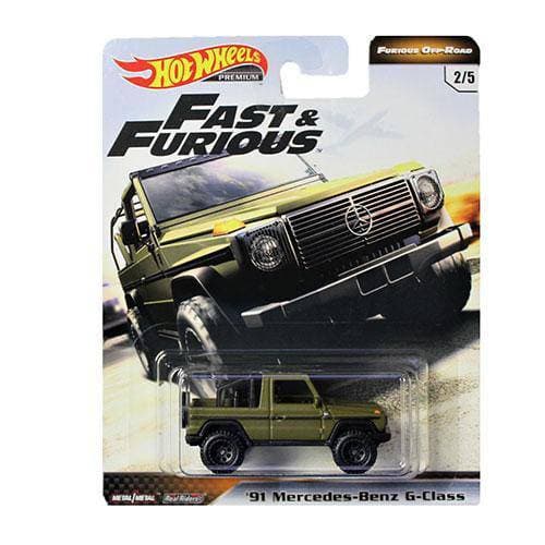 Hot Wheels Fast and Furious Off Road '91 Mercedes G-Class Toy Car for Kids