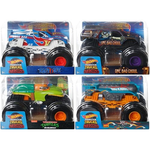 Hot Wheels Monster Trucks 1:24 Scale Die-Cast Vehicle for Kids 2024