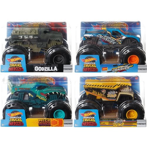 Hot Wheels Monster Trucks 1:24 Scale Die-Cast Vehicle for Kids 2024