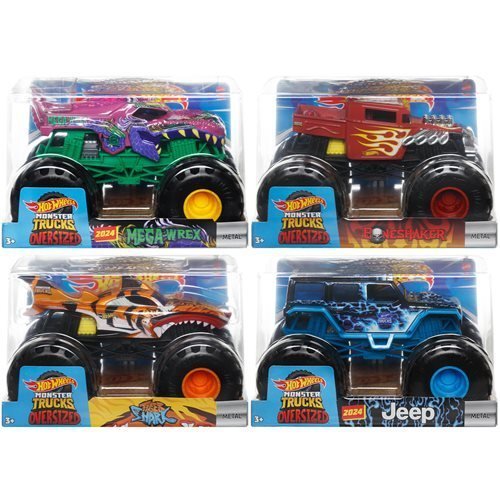 Hot Wheels Monster Trucks 1:24 Scale Die-Cast Vehicle for Kids 2024