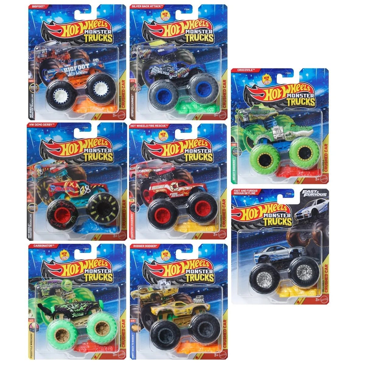Hot Wheels Monster Trucks 1:64 Scale Vehicle 2026 for Kids Fun