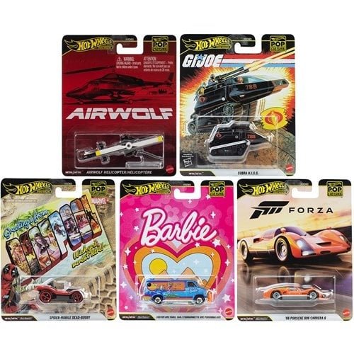 Hot Wheels Pop Culture 2026 Cars with RealRiders Tires for Kids 3+
