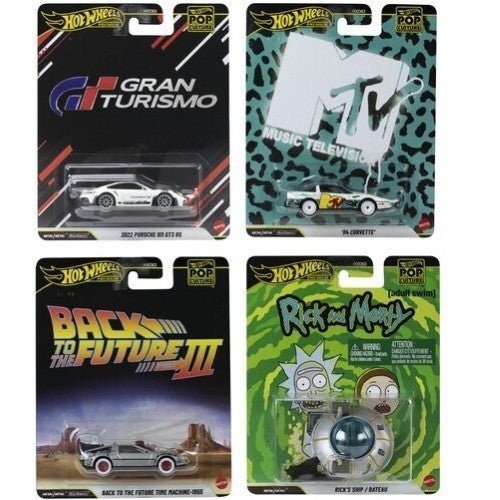 Hot Wheels Pop Culture 2026 Cars with RealRiders Tires for Kids 3+