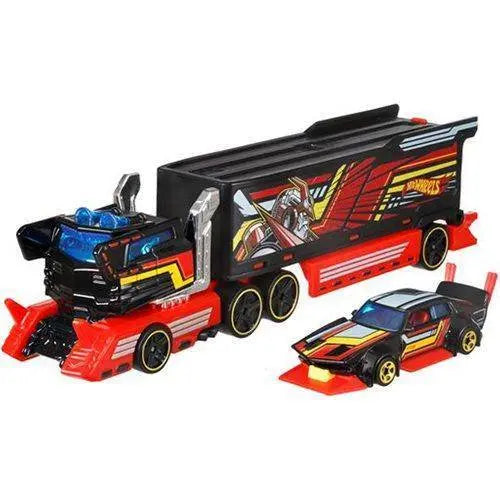 Hot Wheels Super Hauling Rig and Car Set for Kids 3+
