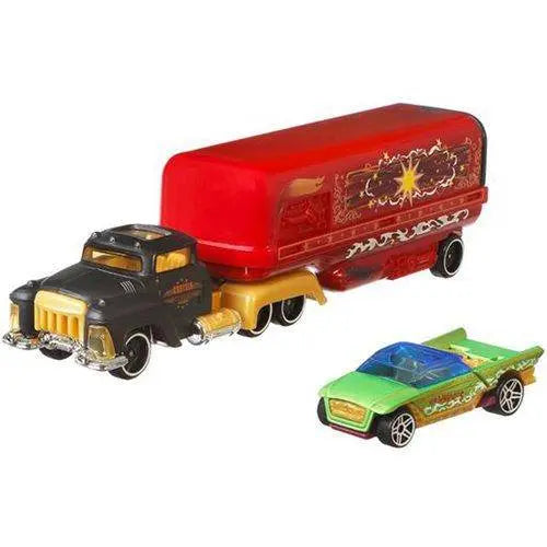 Hot Wheels Super Hauling Rig and Car Set for Kids 3+