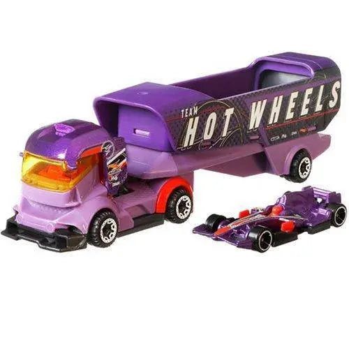 Hot Wheels Super Hauling Rig and Car Set for Kids 3+