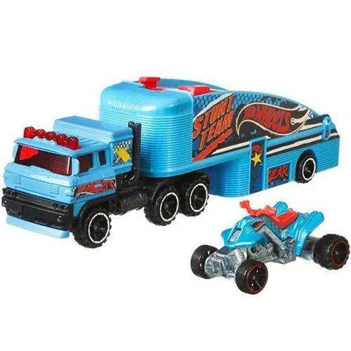 Hot Wheels Super Hauling Rig and Car Set for Kids 3+