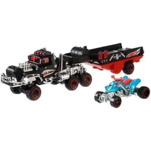 Hot Wheels Super Hauling Rig and Car Set for Kids 3+
