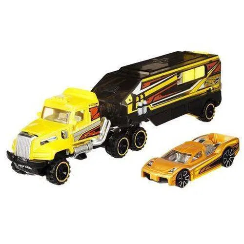 Hot Wheels Super Hauling Rig and Car Set for Kids 3+