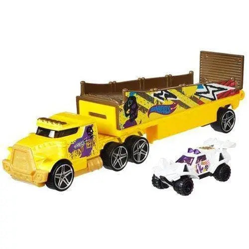 Hot Wheels Super Hauling Rig and Car Set for Kids 3+
