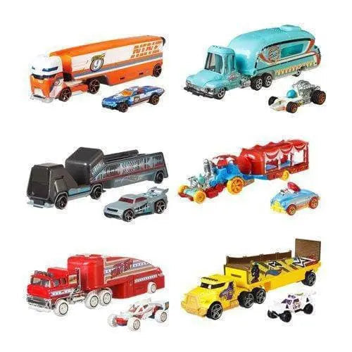 Hot Wheels Super Hauling Rig and Car Set for Kids 3+