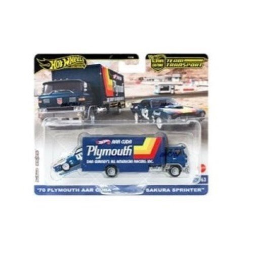 Hot Wheels Team Transport 2024 1:64 Scale Car & Hauler Set for Kids & Collectors
