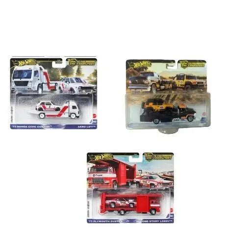 Hot Wheels Team Transport 2025 1:64 Scale Vehicle Sets for Kids & Collectors