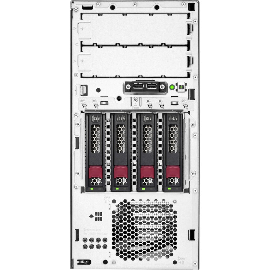 HPE ProLiant ML30 G10 Plus 4U Tower Server - 1 x Intel Xeon E-2314 2.80 GHz - 16 GB RAM - Serial ATA Controller P44718-001