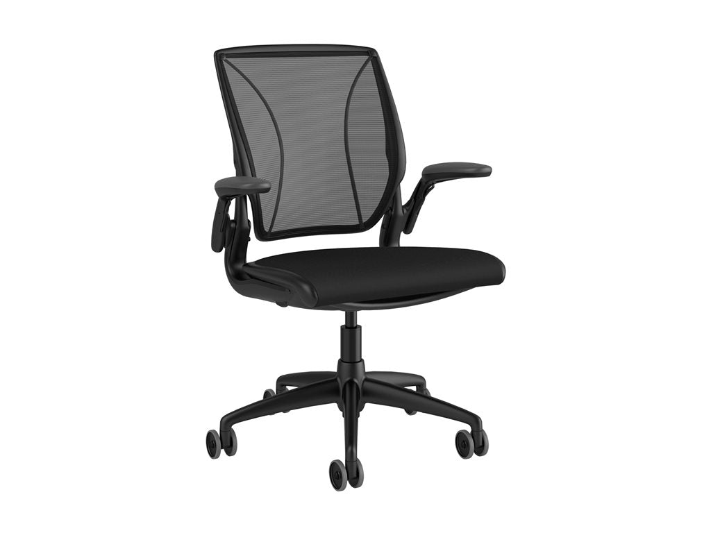 Humanscale Diffrient World - Chair - task - ergonomic - armrests - L-shaped - tilt - swivel W11BC12CF10SHNSC