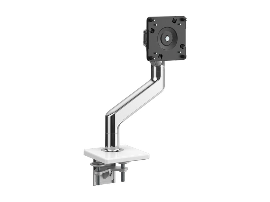 Humanscale M8.1 - Mounting kit (monitor arm) - for LCD display - polished aluminum with white trim - screen size: up to 55 - M81TBW