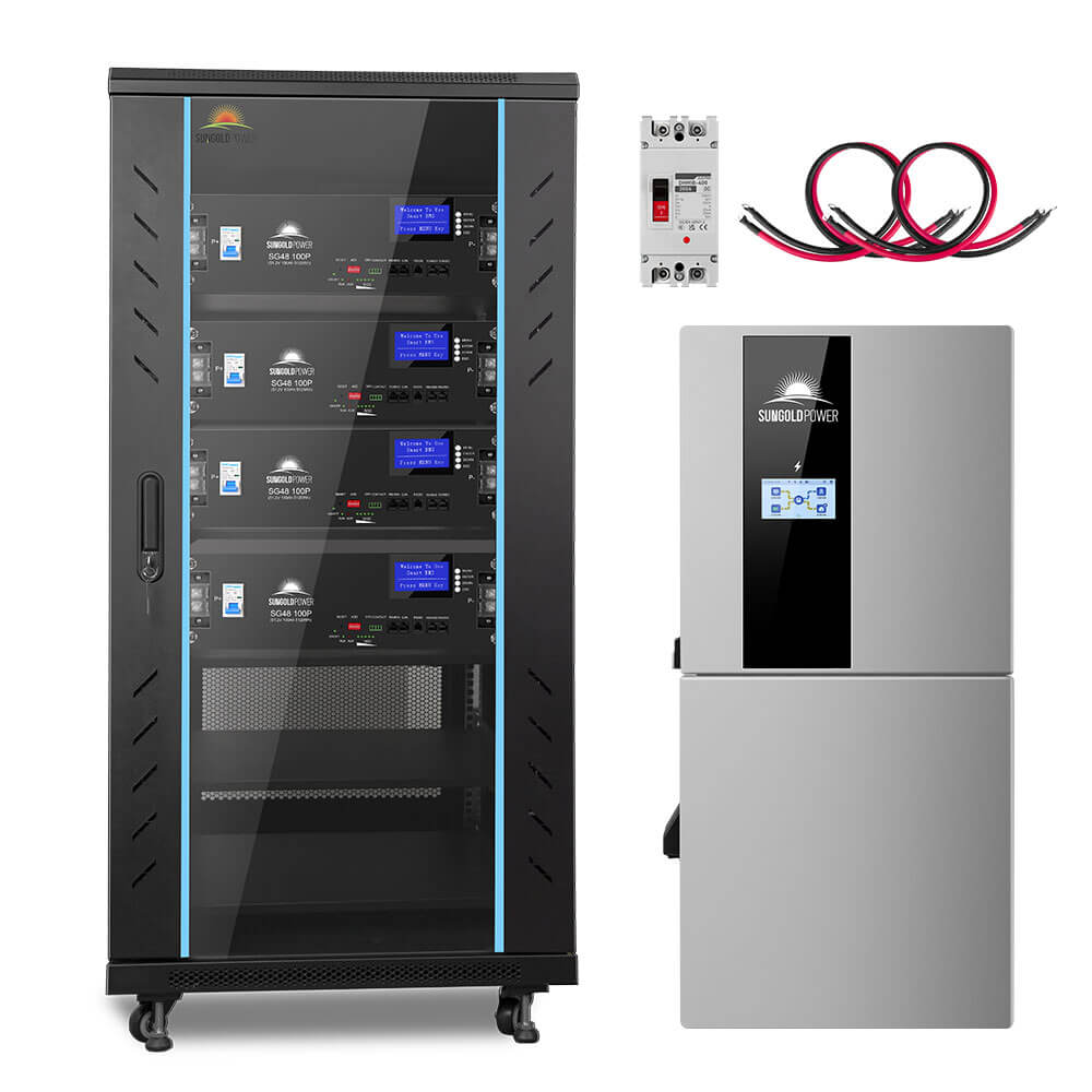 Hybrid Solar Kit 11.4KW 48V Split Phase 20.48KWH/51.2KWH Lithium Battery 450 Watt Solar Panel SGH-11N2E/ SGH-11N5E
