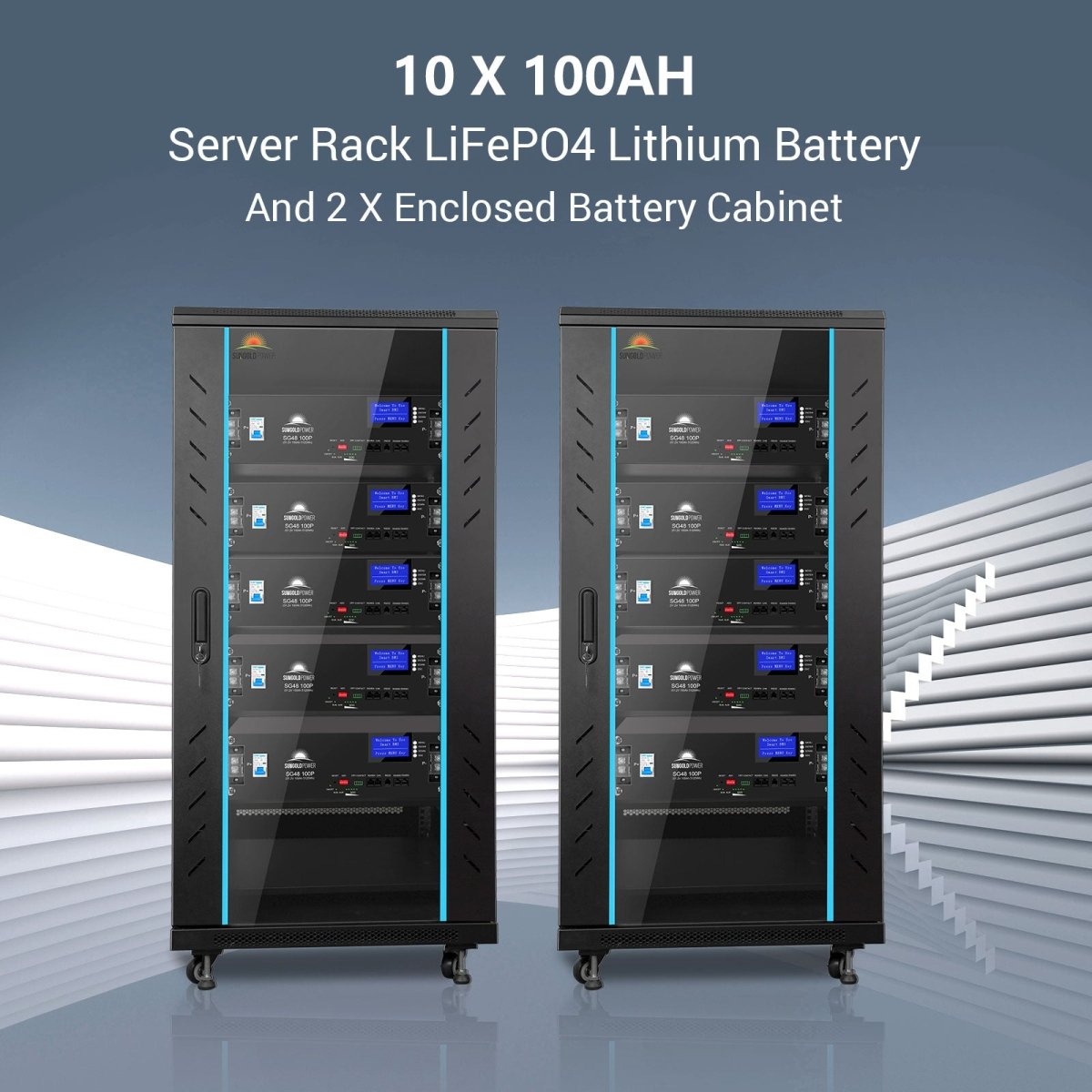 Hybrid Solar Kit 11.4KW 48V Split Phase 51.2 KWH Lithium Battery 36 X 450 Watt Solar Panel SGH-11N5E