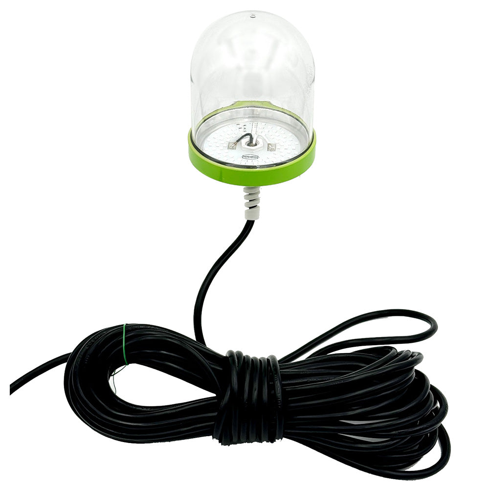 Hydro Glow SF100G 100W/120VAC Underwater Dock Light - Green Anchored To Bottom
