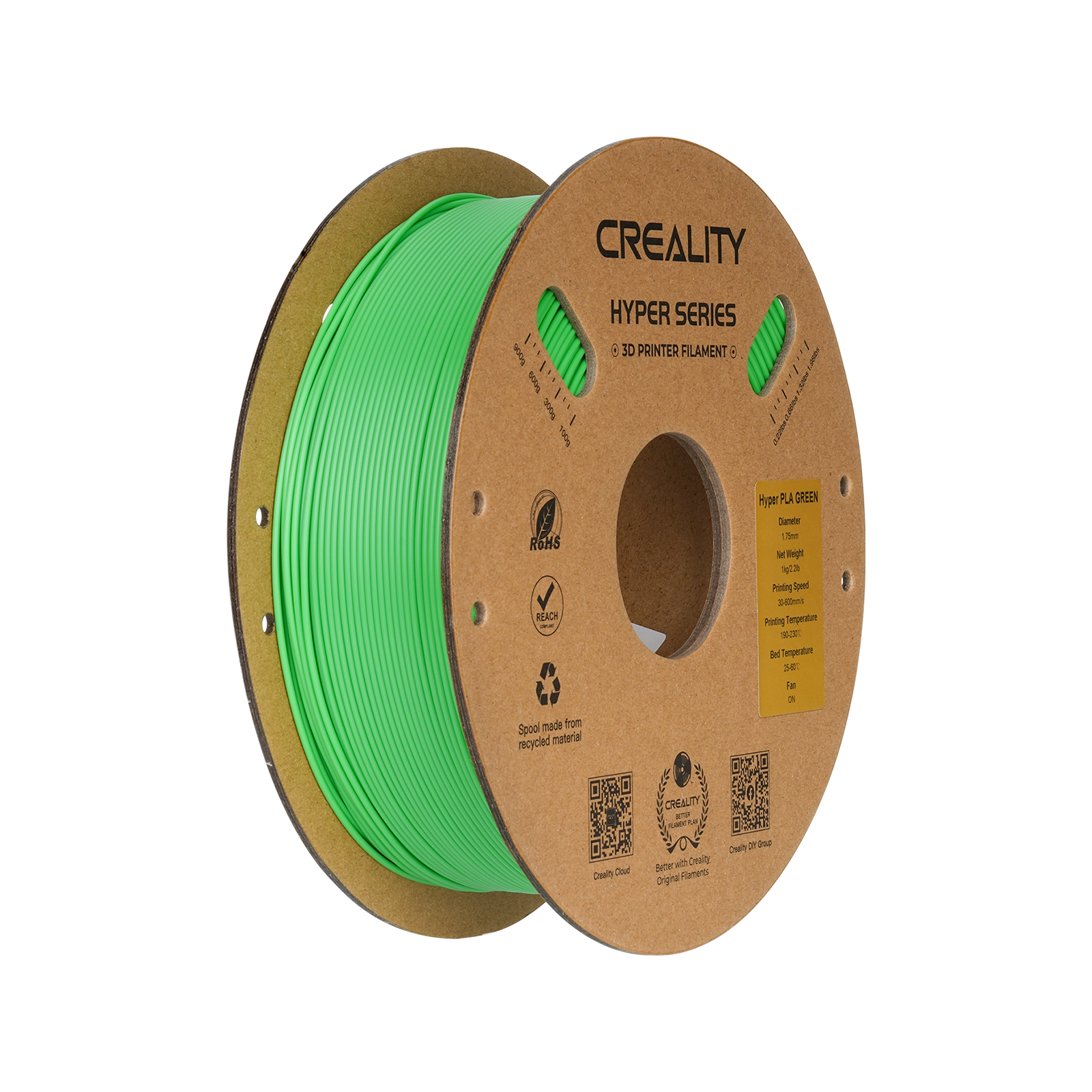 Hyper Series PLA 3D Printing Filament 1kg High-Speed Precision & Toughness