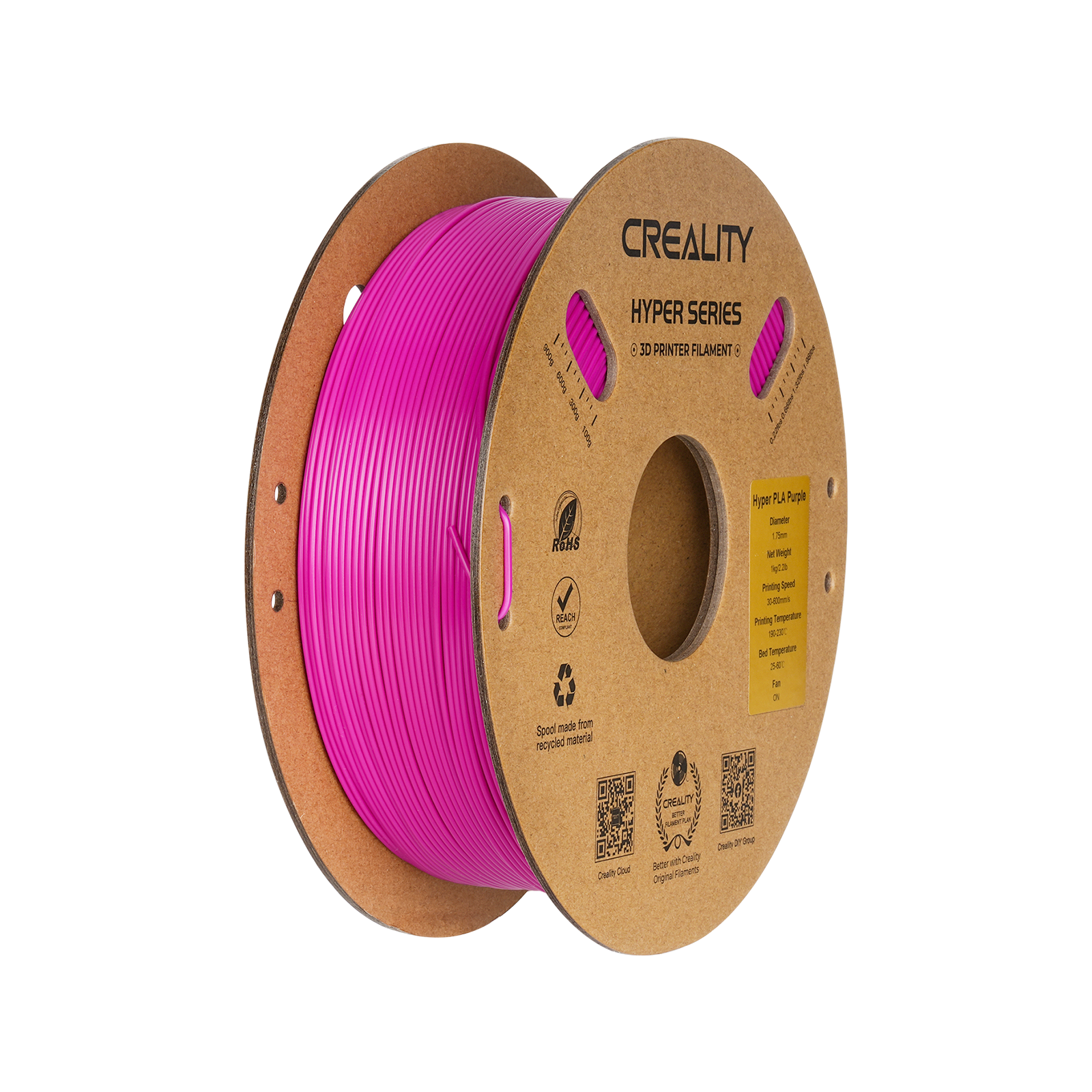 Hyper Series PLA 3D Printing Filament 1kg High-Speed Precision & Toughness