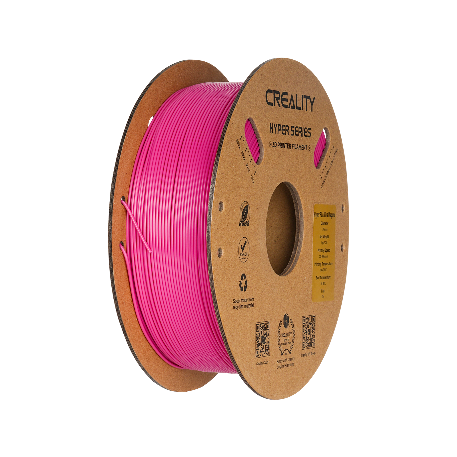 Hyper Series PLA 3D Printing Filament 1kg High-Speed Precision & Toughness
