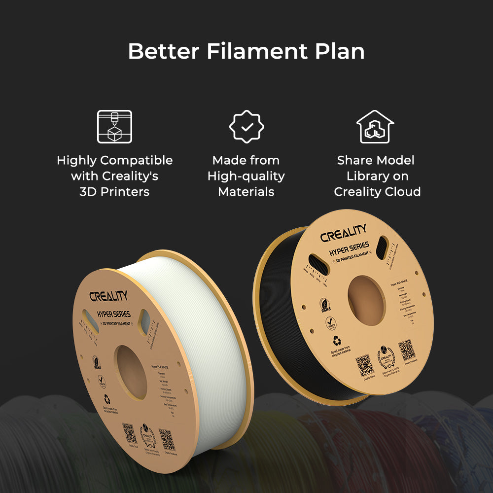 Hyper Series PLA 3D Printing Filament 1kg High-Speed Precision & Toughness