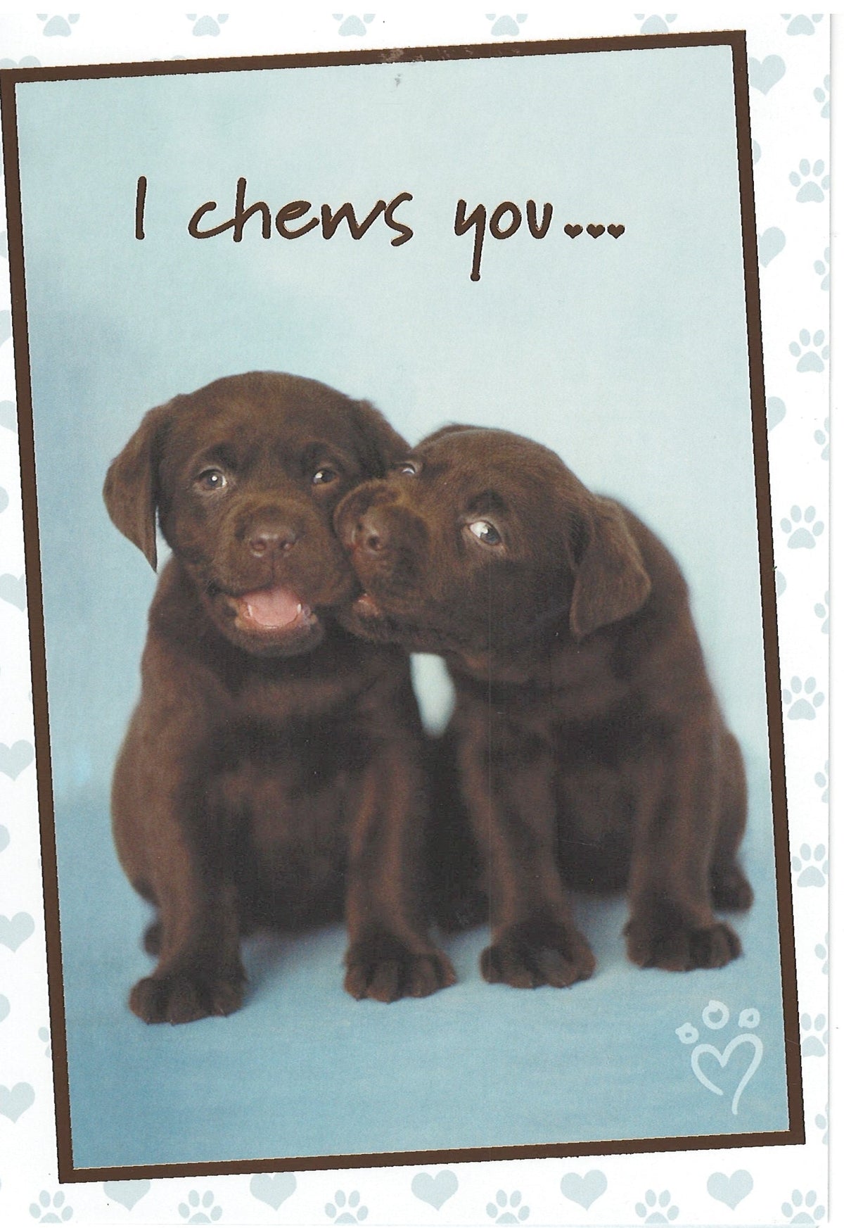 I Chews You - Anniversary Card