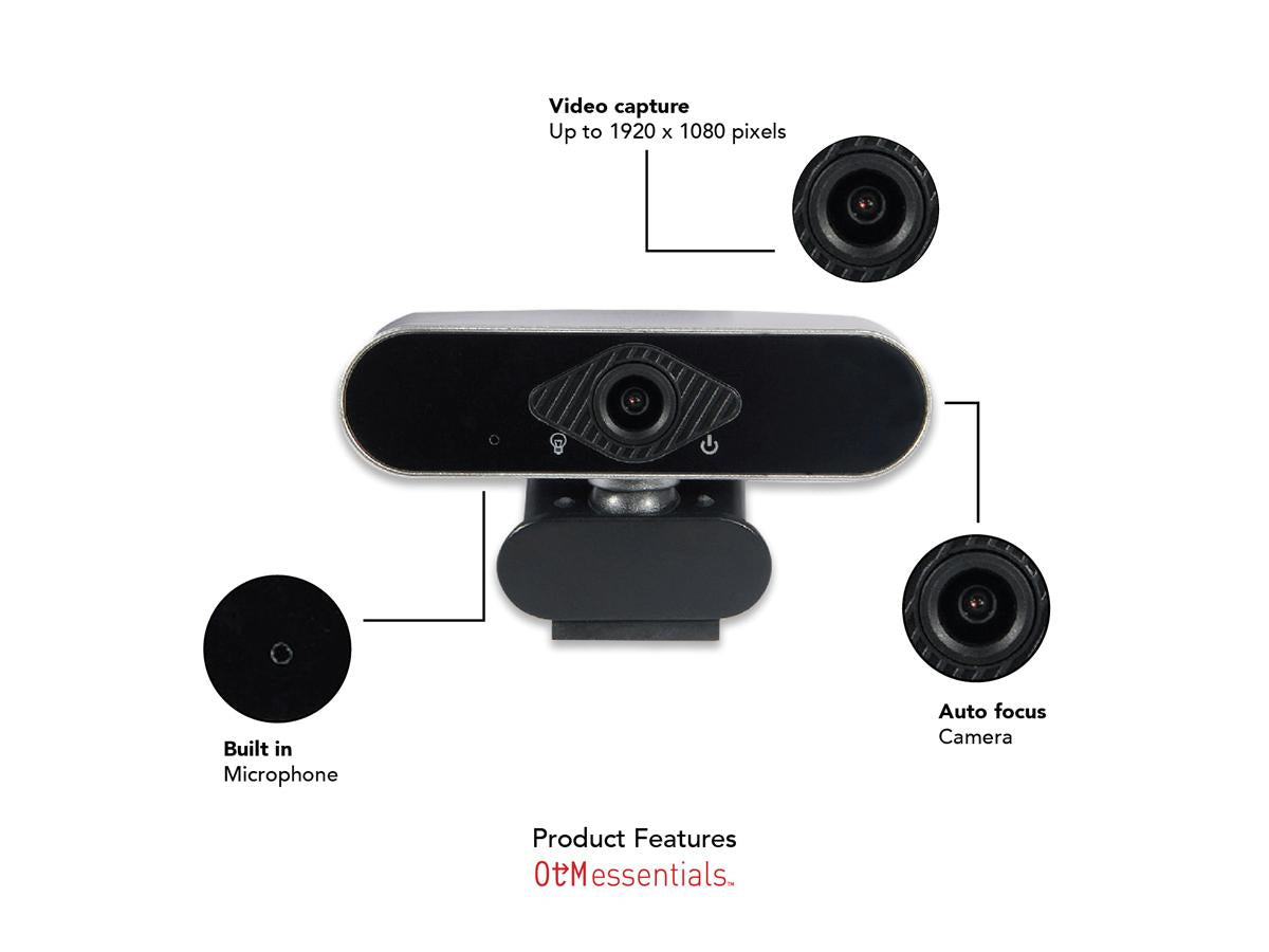 CENTON HD Elite Webcam OB-AJK USB Plug-and-Play for Remote Work