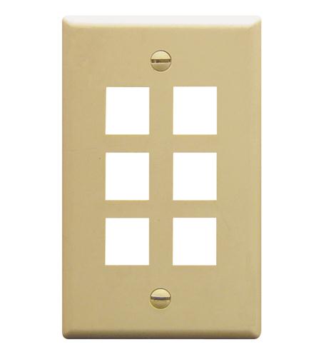 IC107F06IV - 6Port Face Ivory ICC-FACE-6-IV