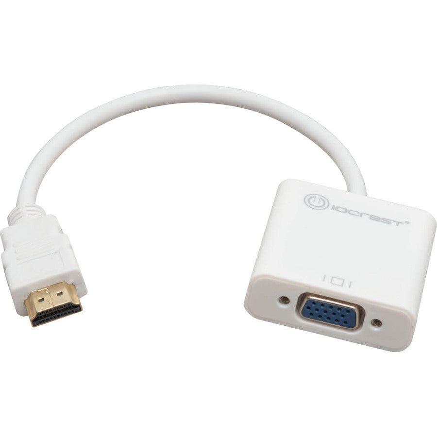 IO Crest Active HDMI to VGA Adapter with Audio Support via 3.5mm jack SY-ADA31044