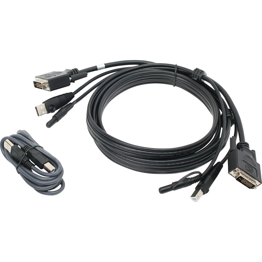 IOGEAR 10 Ft. DVI, USB KVM Cable Kit with Audio (TAA) G2L703UTAA3