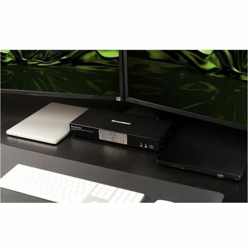 IOGEAR 2-Port 4K Dual View DisplayPort Matrix KVMP - 2 Computer(s) - 1 Local User(s) - 4K
