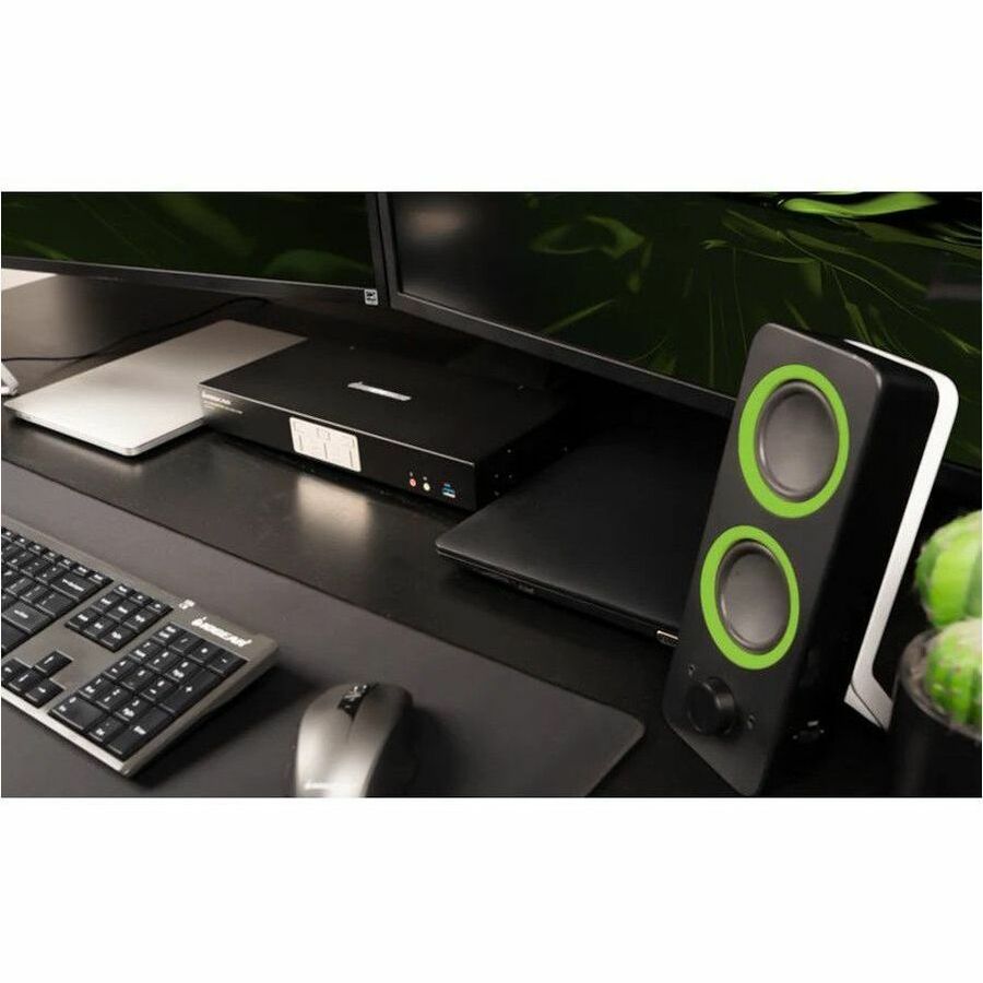 IOGEAR 2-Port 4K Dual View DisplayPort Matrix KVMP - 2 Computer(s) - 1 Local User(s) - 4K