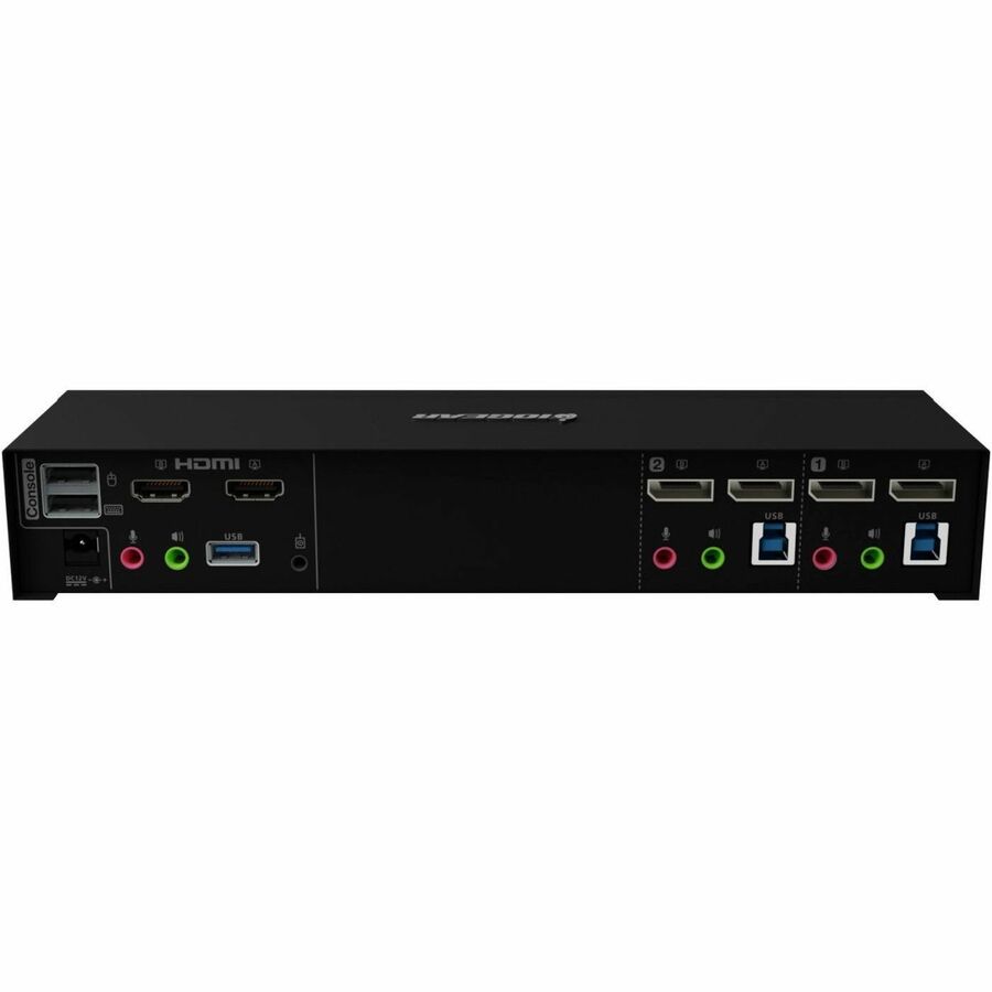 IOGEAR 2-Port 4K Dual View DisplayPort Matrix KVMP - 2 Computer(s) - 1 Local User(s) - 4K