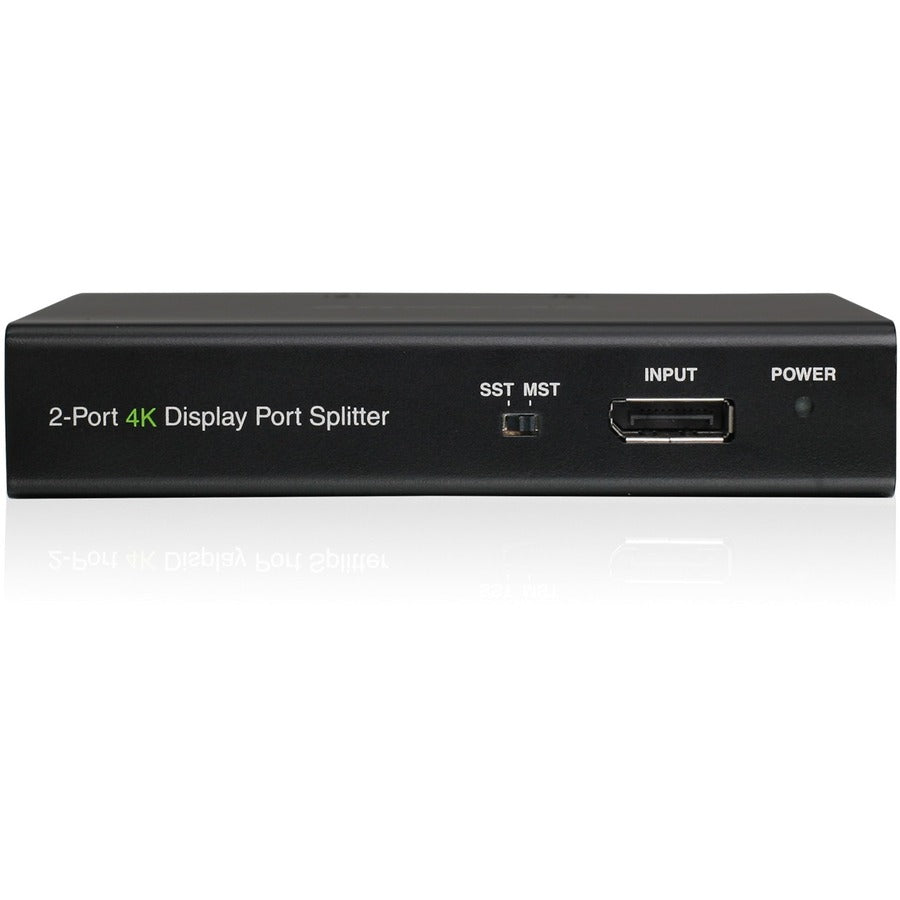 IOGEAR 2-Port DisplayPort 1.2 Cinema 4K Splitter & Multi-Monitor MST Hub w/Cables Kit GDPSP2KIT