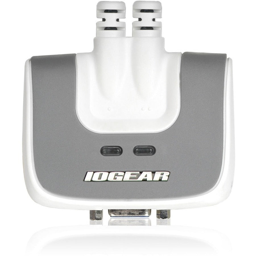 IOGEAR 2-Port USB PLUS KVM Switch with Built-in Cables and Audio Support GCS632U