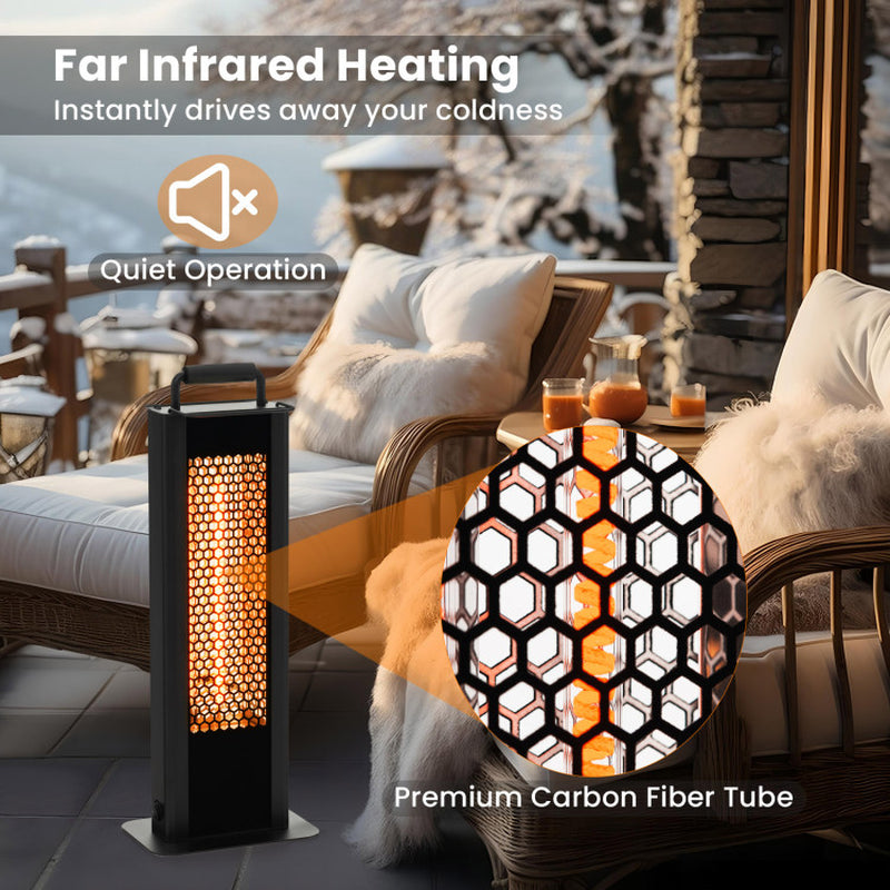 IP65 Waterproof Aluminum Patio Heater With Double Sided Heating