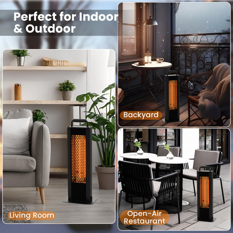 IP65 Waterproof Aluminum Patio Heater With Double Sided Heating
