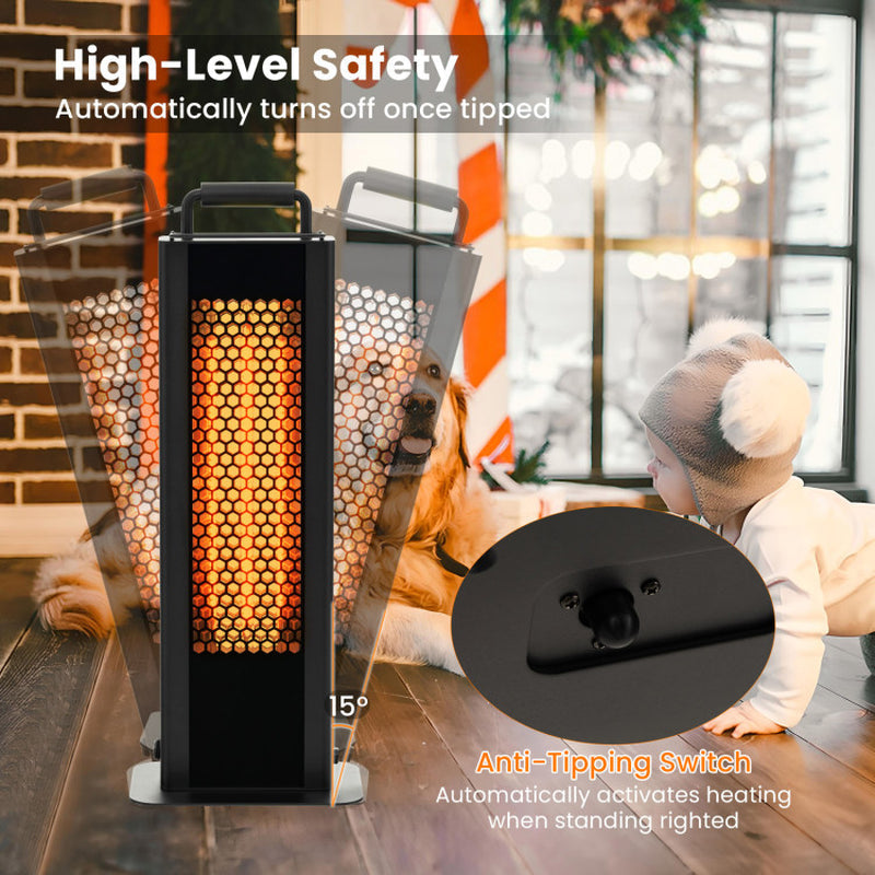 IP65 Waterproof Aluminum Patio Heater With Double Sided Heating