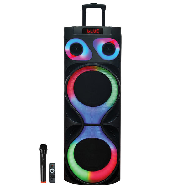 IQ Sound IQ-6812DJBT Pro DJ Bluetooth Portable Party System, True Wireless, with