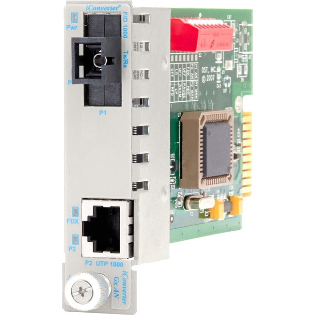 iConverter 1000Mbps Gigabit Ethernet Single-Fiber Media Converter RJ45 SC Single-Mode BiDi 20km Module 8510N-1