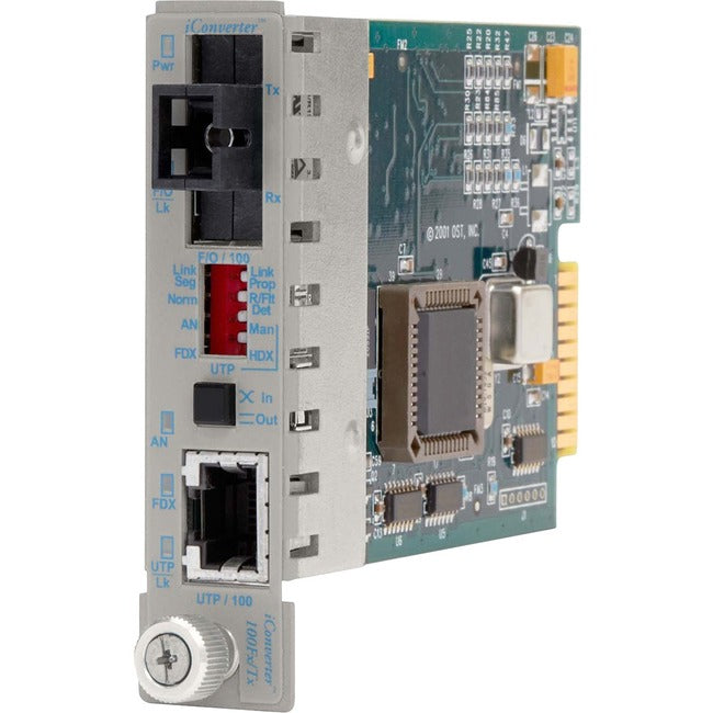 Iconverter 100Mbps Ethernet Single-Fiber Media Converter Rj45 Sc Single-Mode Bidi 20Km Module 8370-1