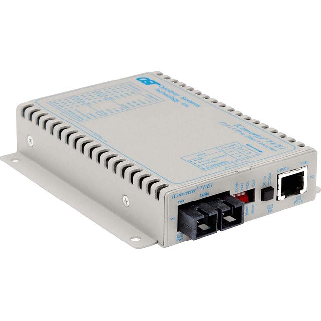 Iconverter T1/E1 Fiber Media Converter Rj48 Sc Multimode 5Km 8702-0-D